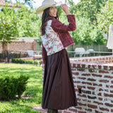 PREORDER Foxglove Check with Mary Jayne Bordeaux