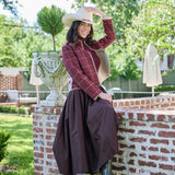 PREORDER Foxglove Check with Mary Jayne Bordeaux