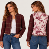 PREORDER Foxglove Check with Mary Jayne Bordeaux